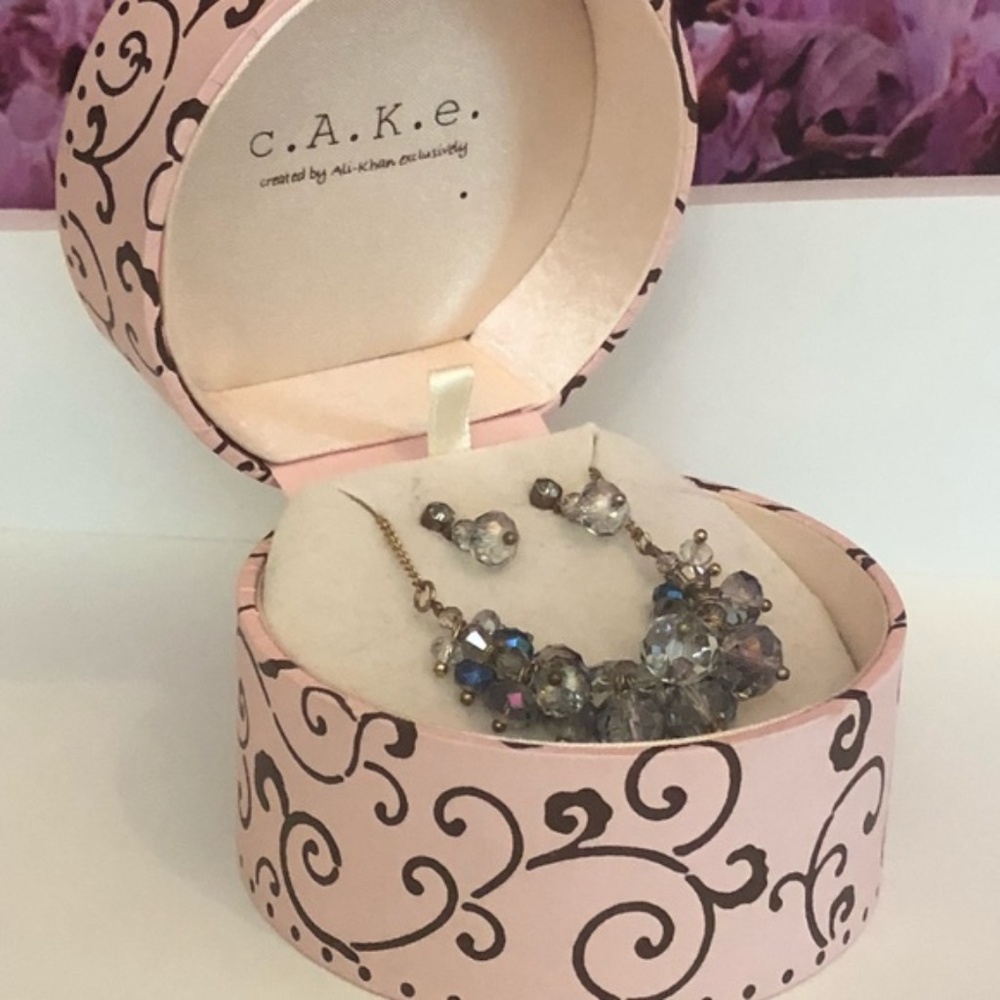 C.A.K.E by Ali-Khan exclusively gold beaded set